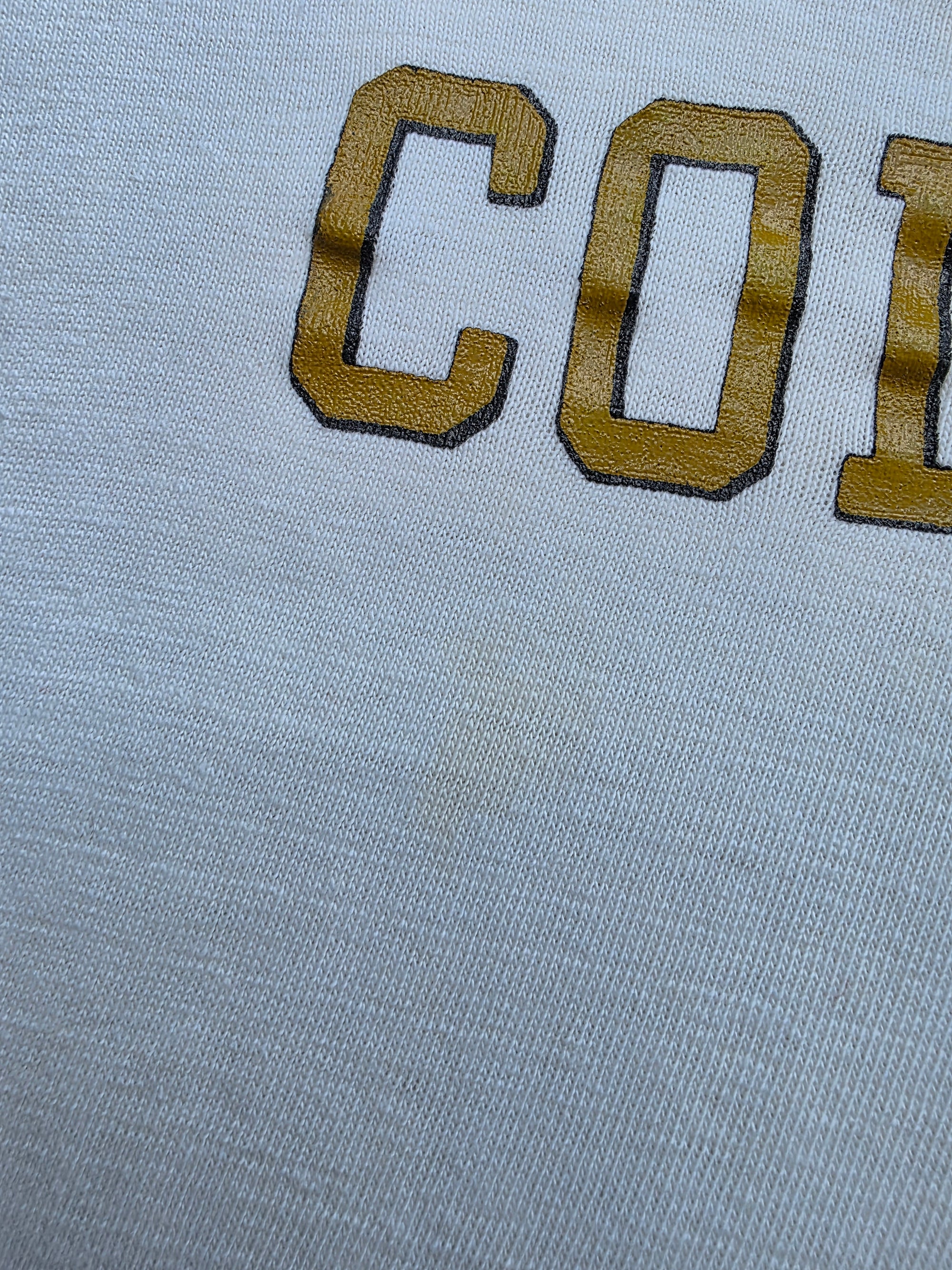 1970s Colorado University Champion Blue Bar Shirt XL