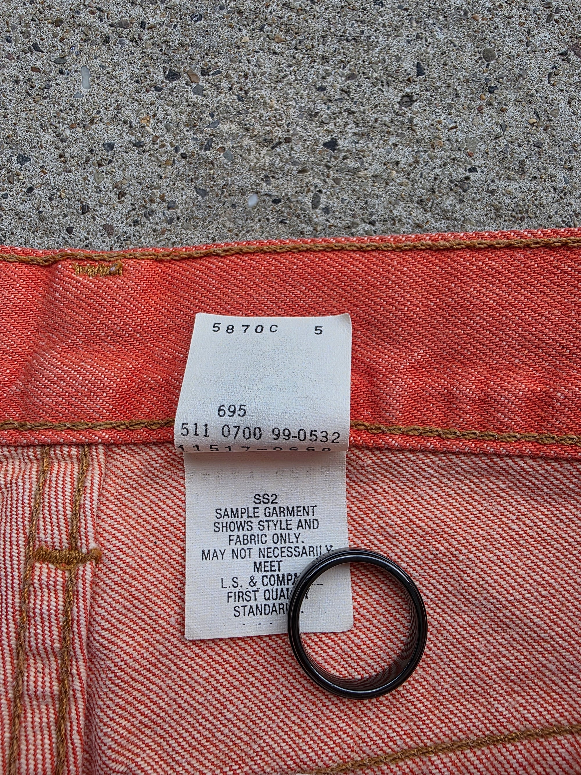 2000 Levis 517 Boot Cut Slim Fit Size 9 Sample