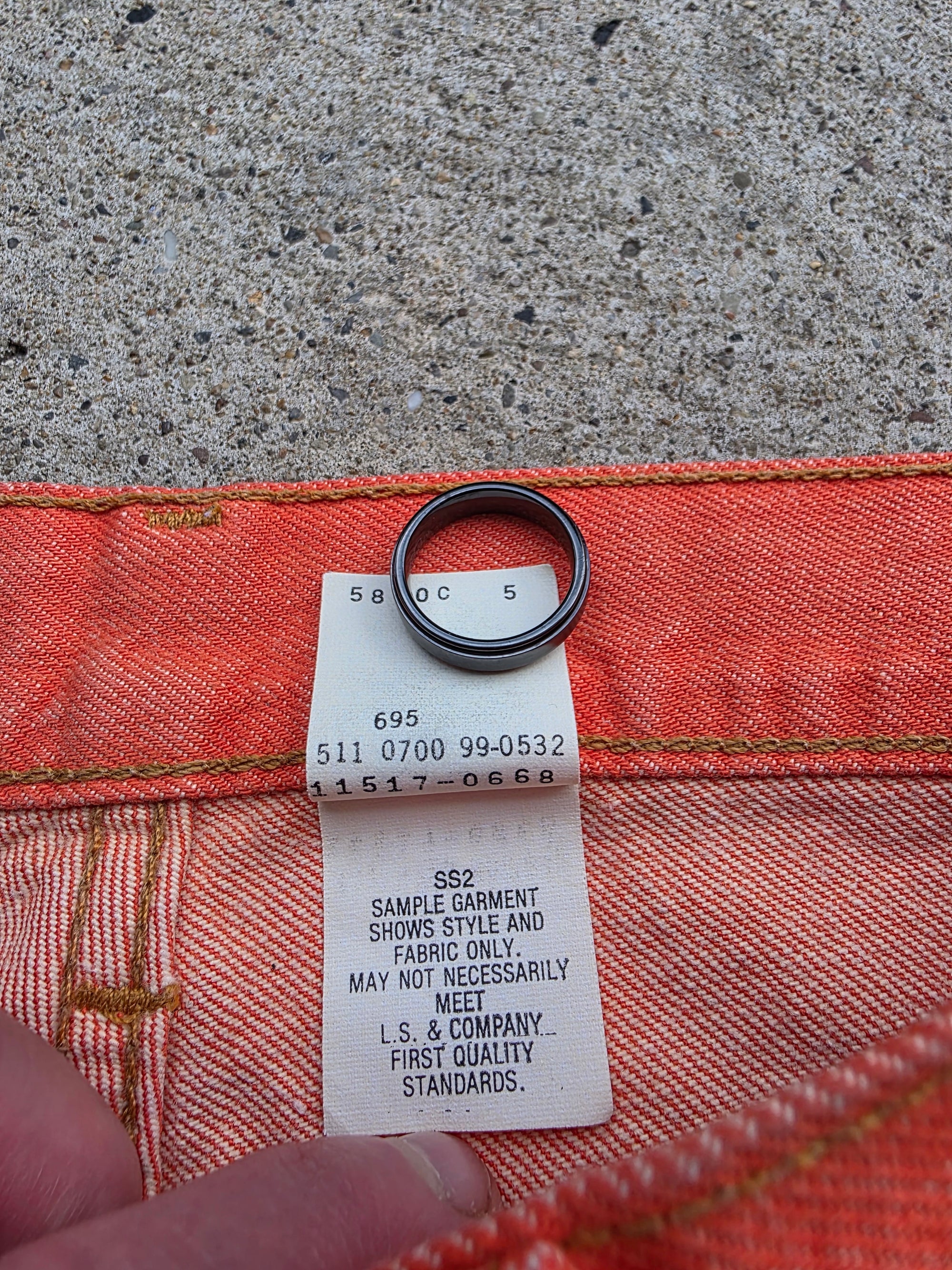 2000 Levis 517 Boot Cut Slim Fit Size 9 Sample
