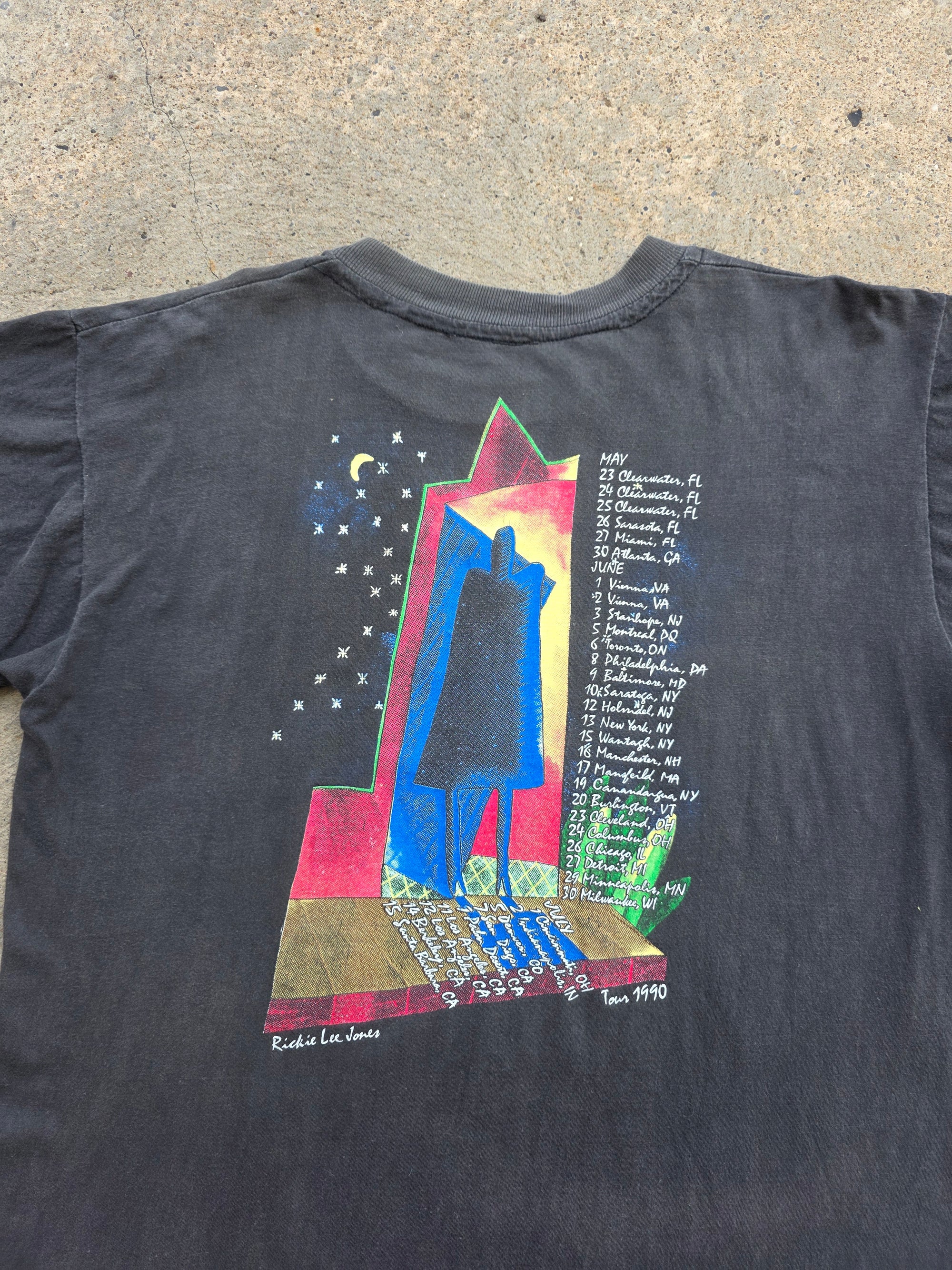 1990 Rickie Lee Jones "Because it is a desert" Shirt XL