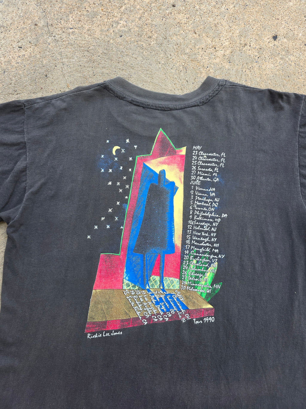 1990 Rickie Lee Jones "Because it is a desert" Shirt XL