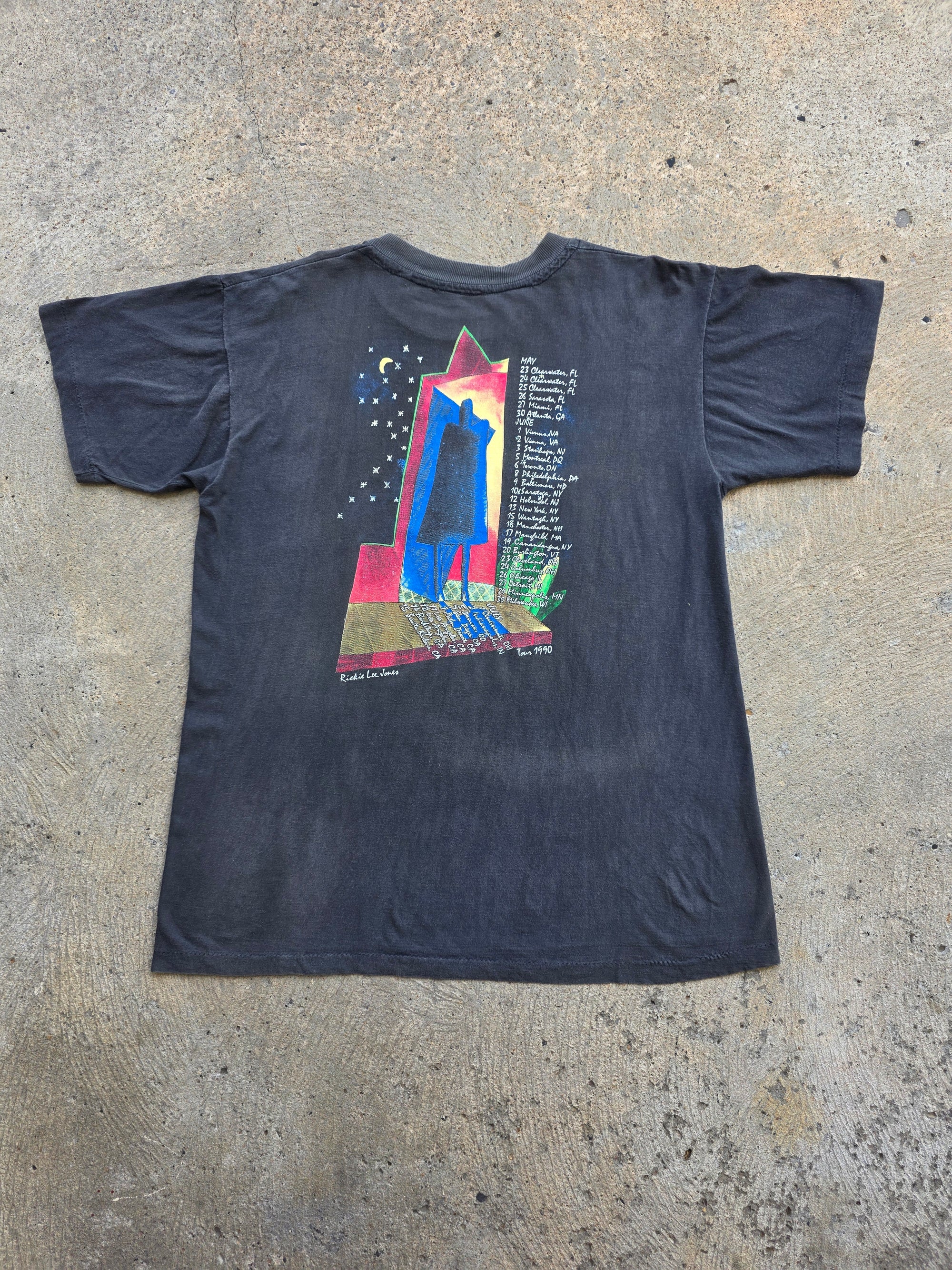 1990 Rickie Lee Jones "Because it is a desert" Shirt XL