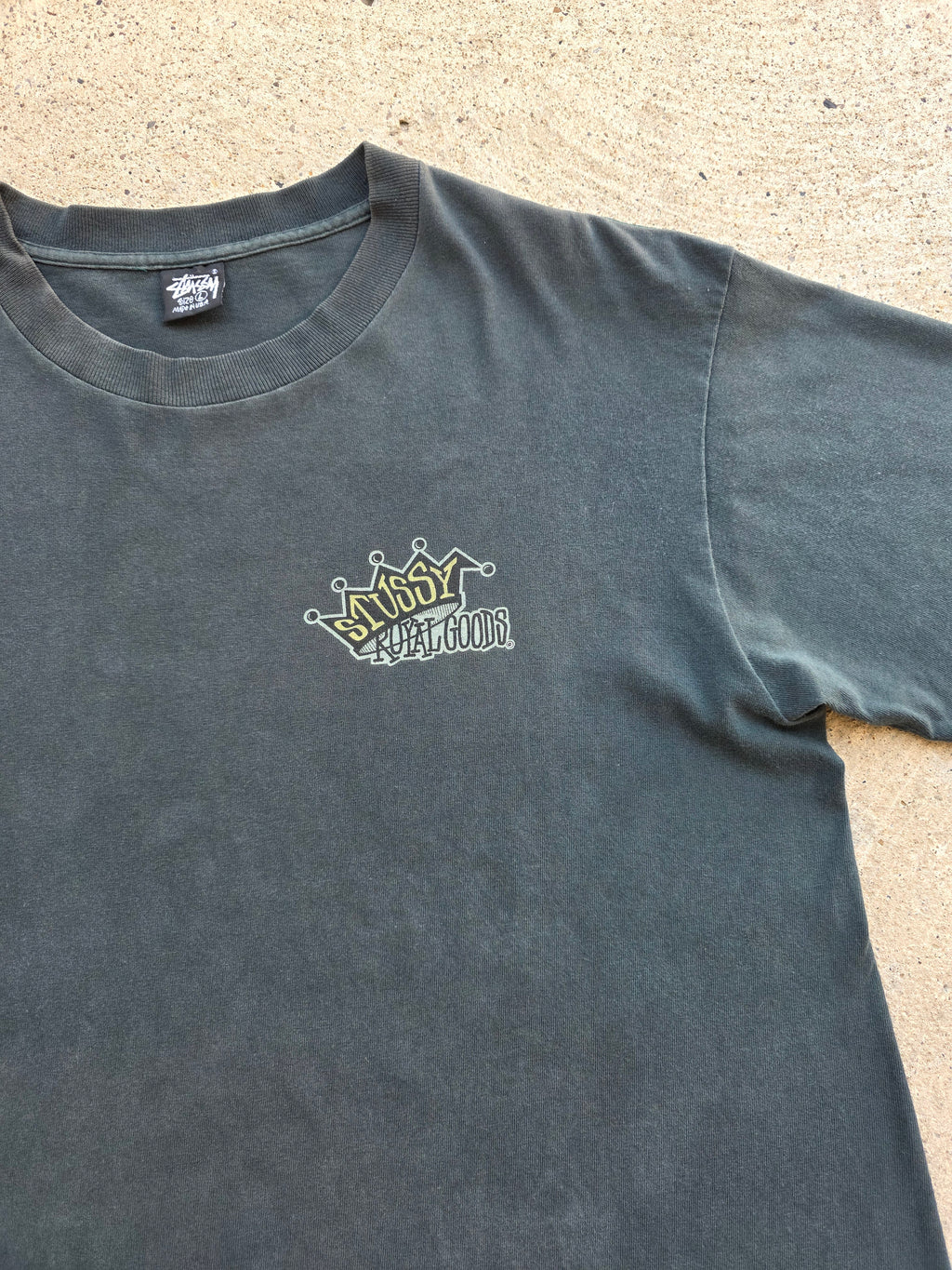 1990s Stussy Royal Goods Shirt Large Green