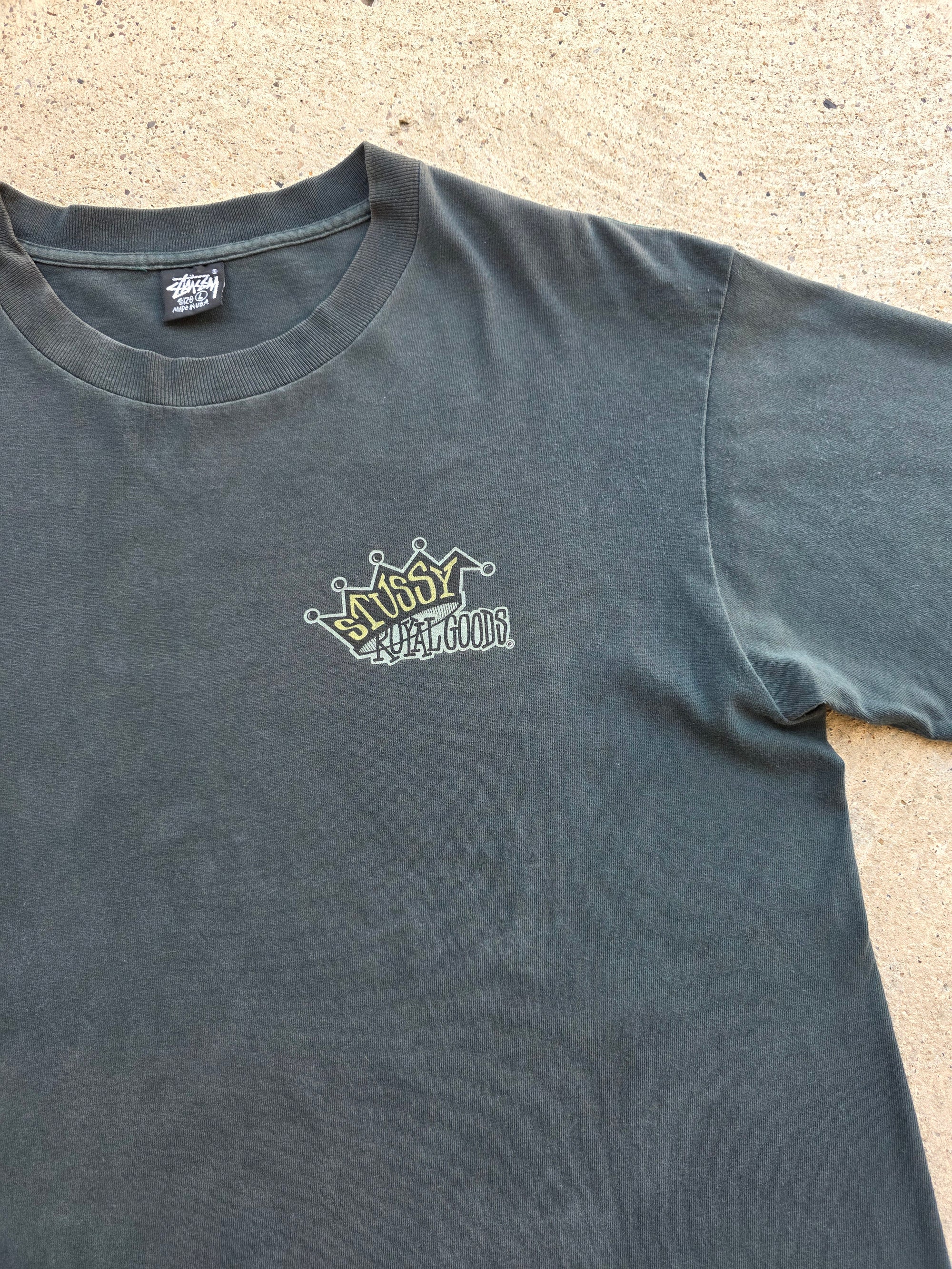 1990s Stussy Royal Goods Shirt Large Green