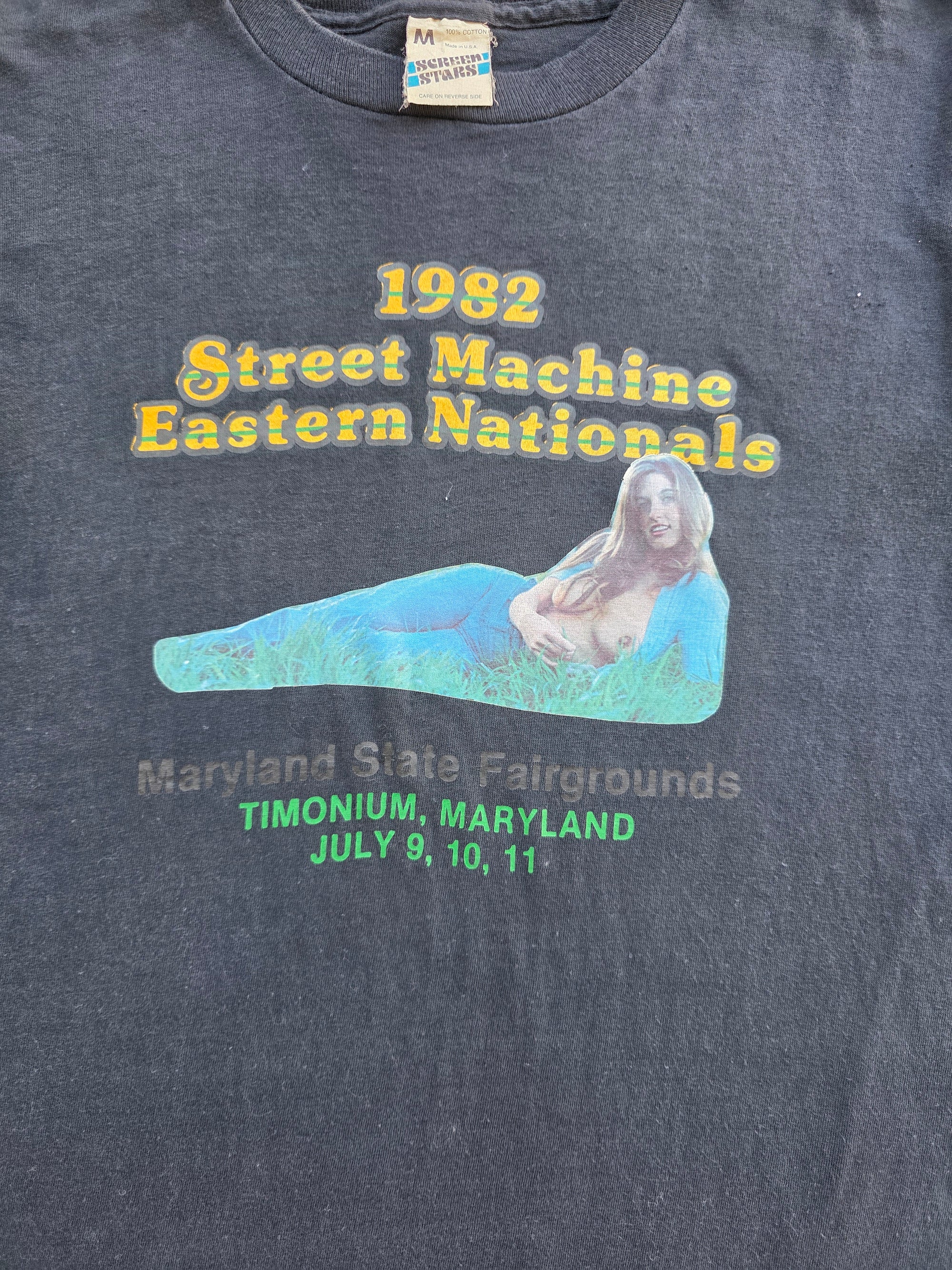 1982 Street Machine Eastern Nationals Shirt Medium Screen Stars (Explicit)