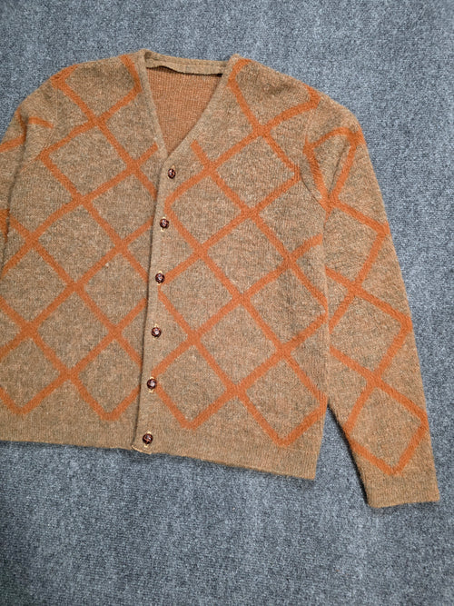 1950s 1960s Mohair Cardigan Medium Large