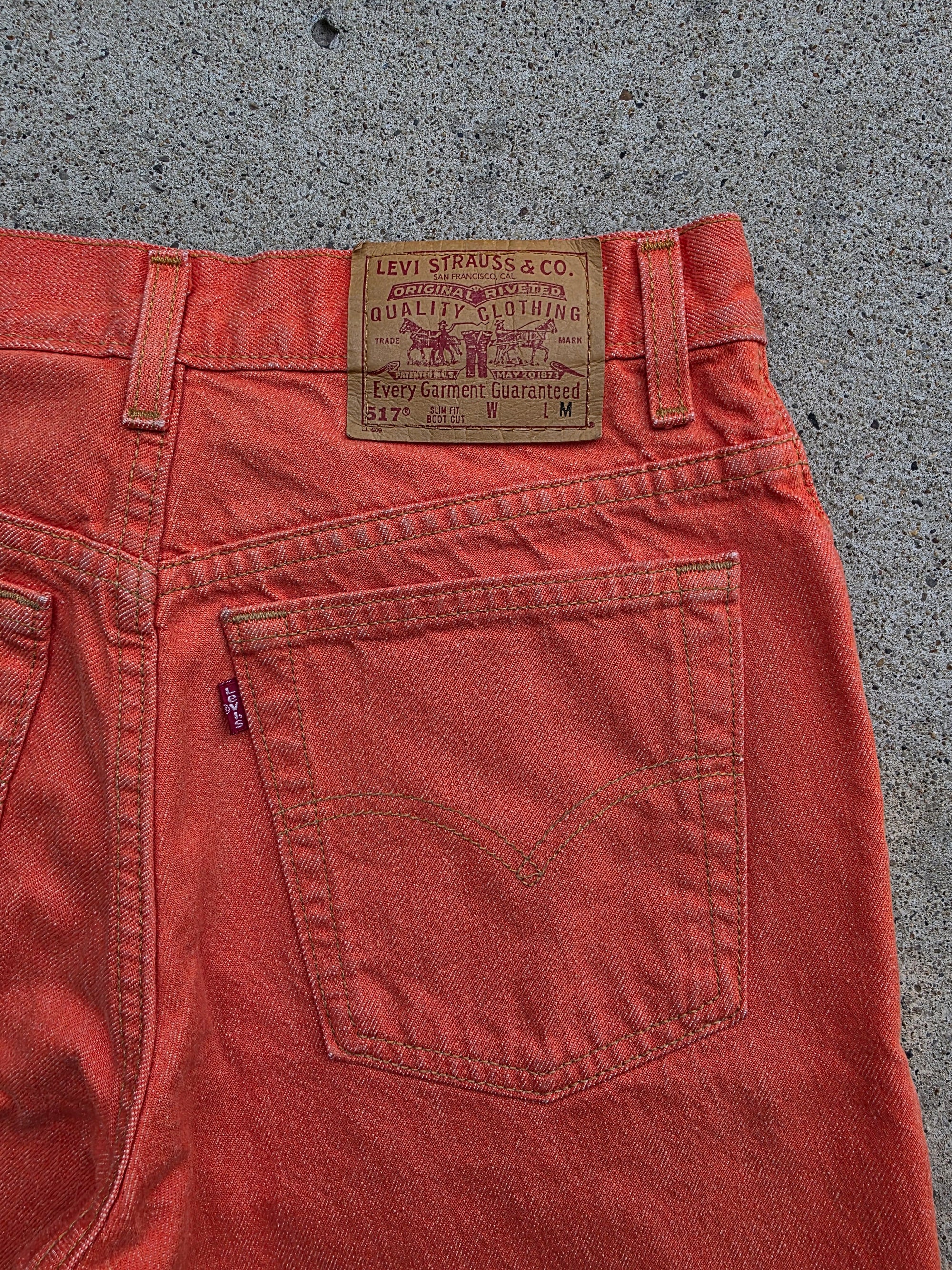 2000 Levis 517 Boot Cut Slim Fit Size 9 Sample