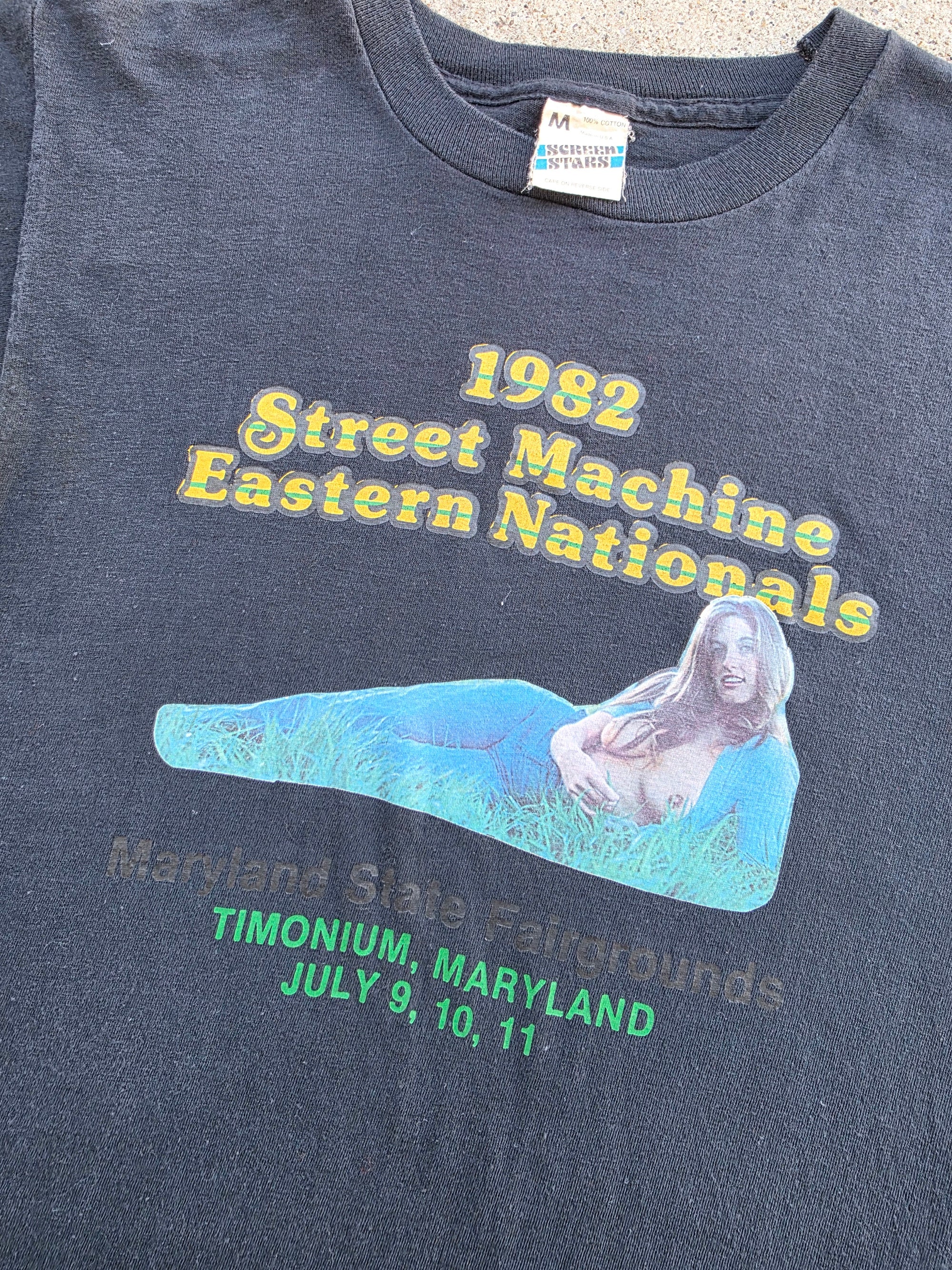 1982 Street Machine Eastern Nationals Shirt Medium Screen Stars (Explicit)