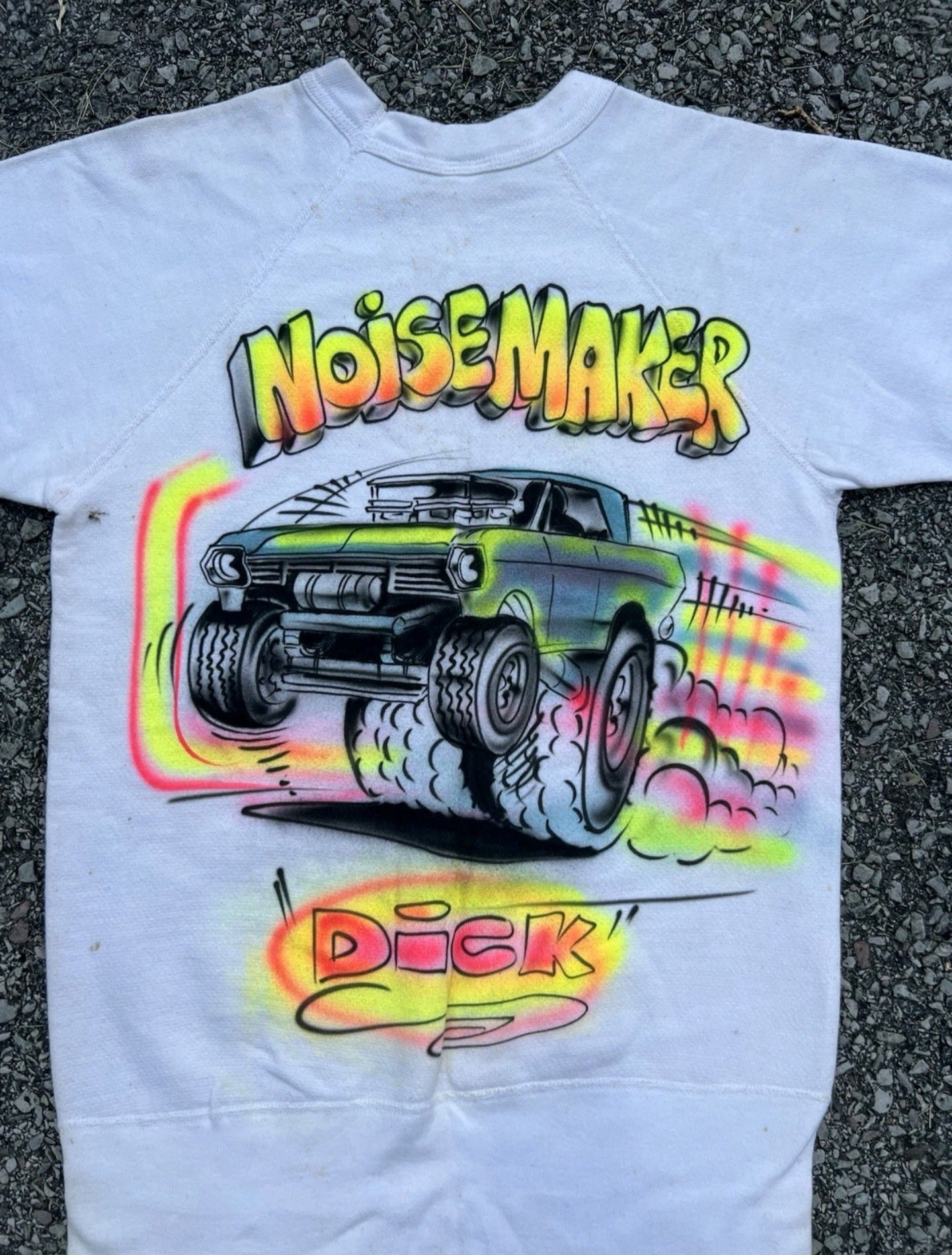 1960s Airbrushed Hotrod Deadstock Sweatshirt Medium