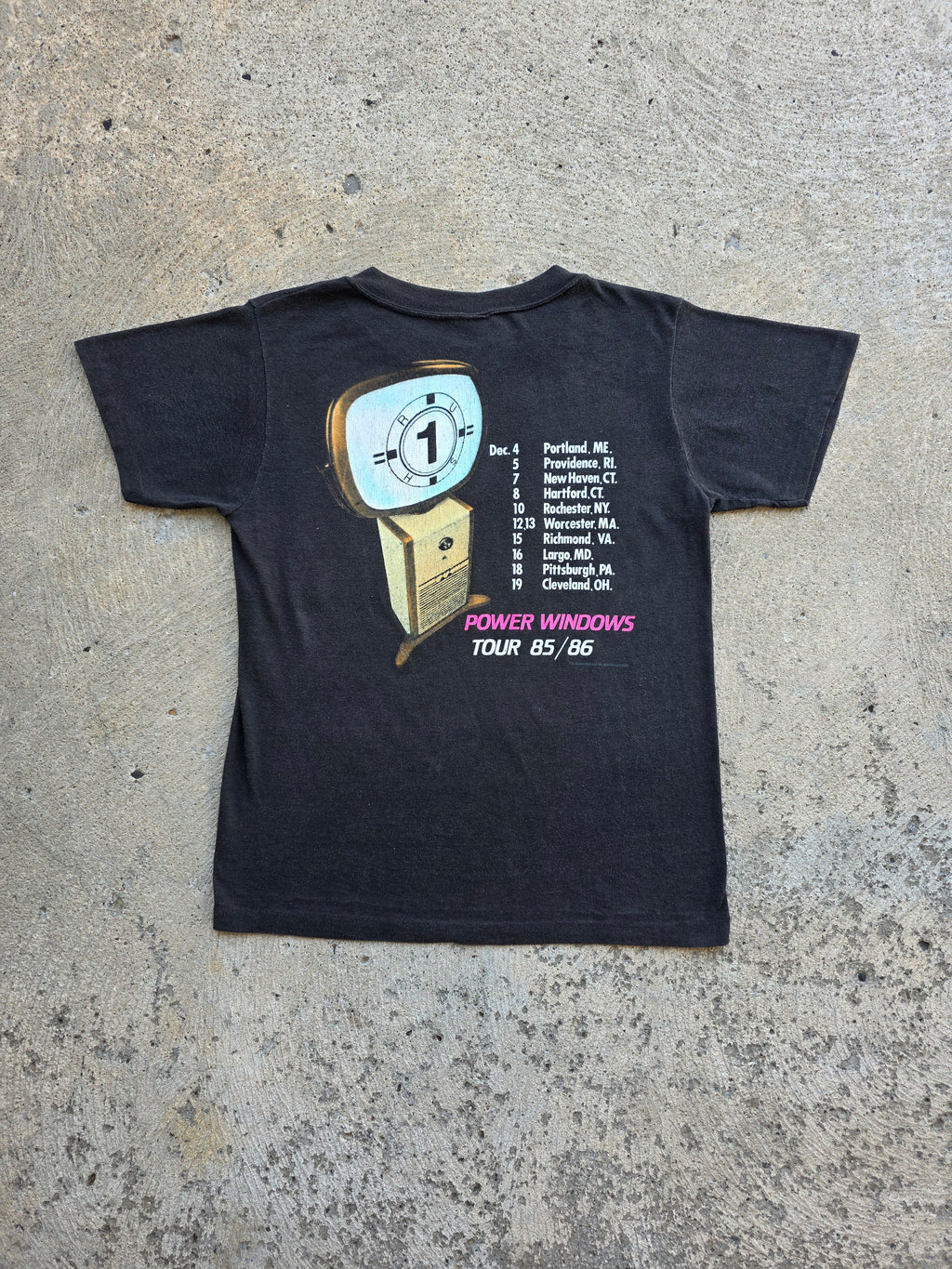 1985/86 Rush Power Windows Tour Shirt Medium