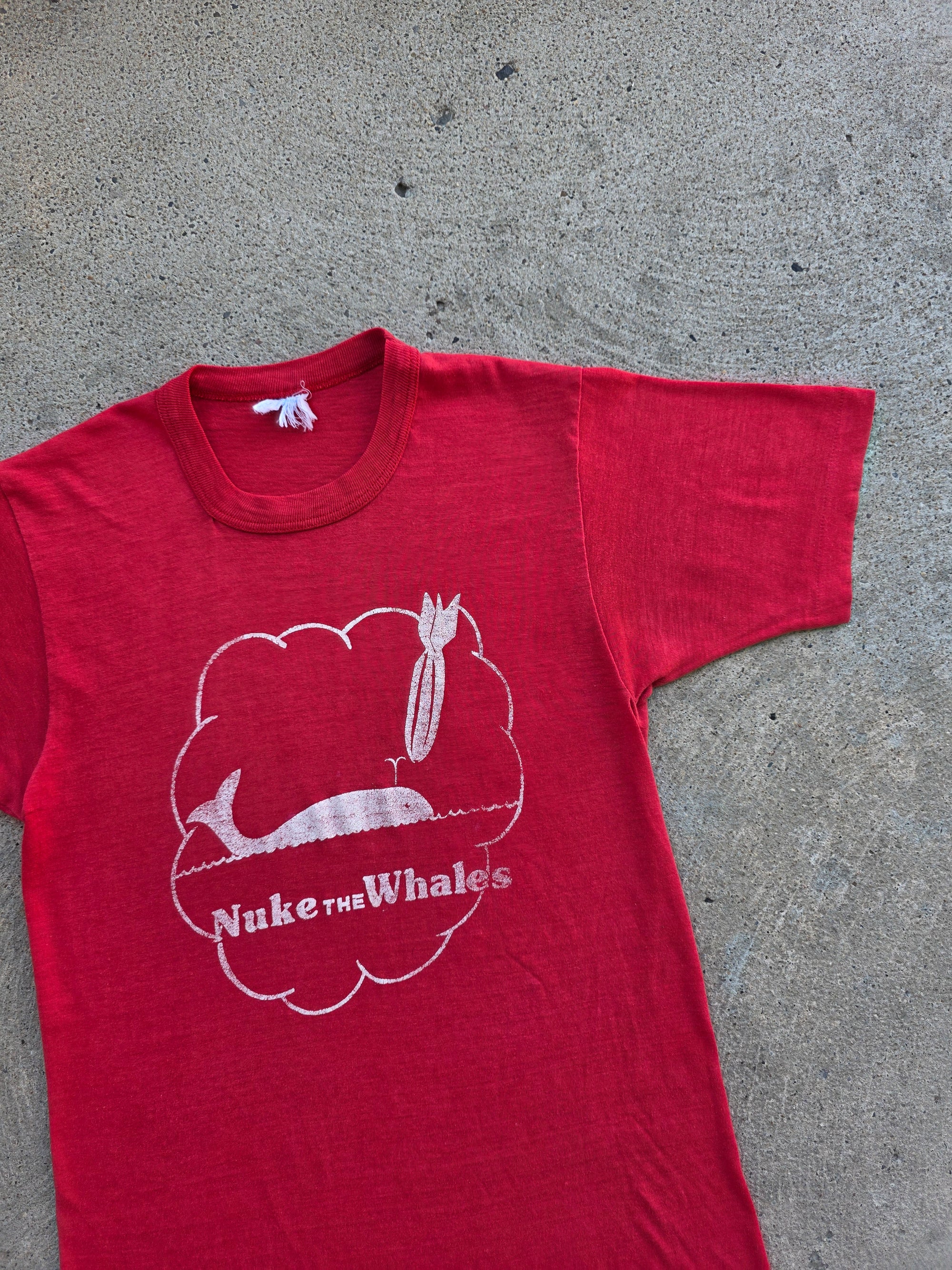1970s "Nuke The Whales" Shirt Medium