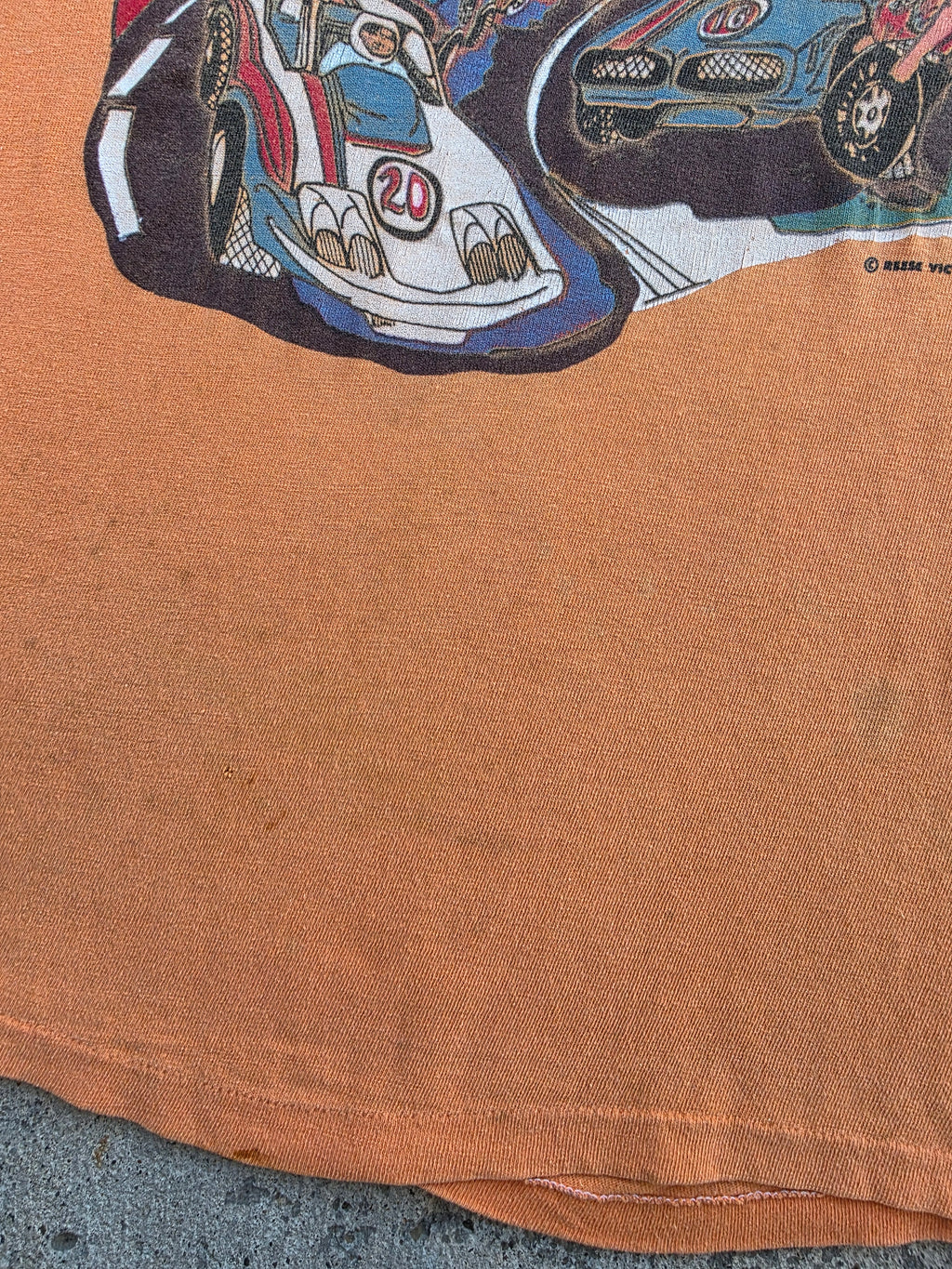 1970s Dunlop Racing Reese Victor Shirt XL
