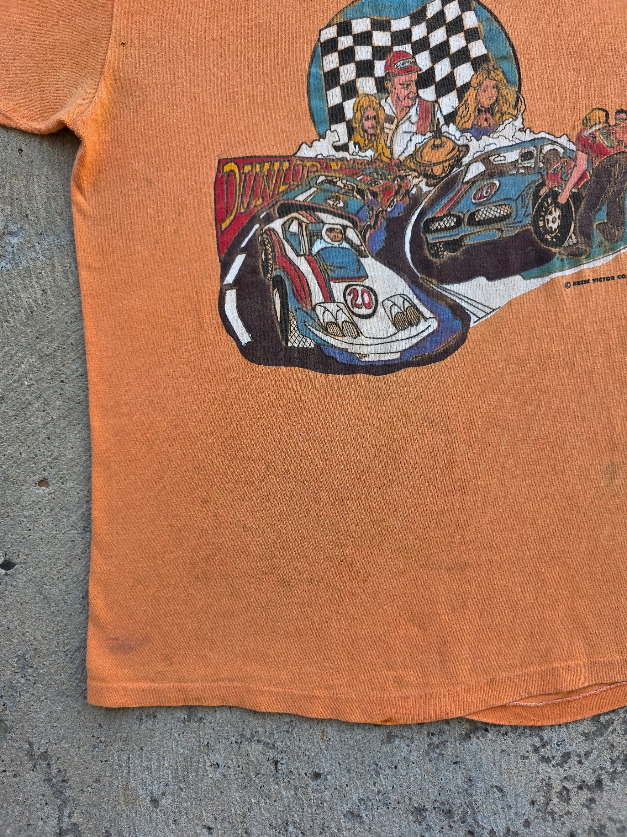 1970s Dunlop Racing Reese Victor Shirt XL