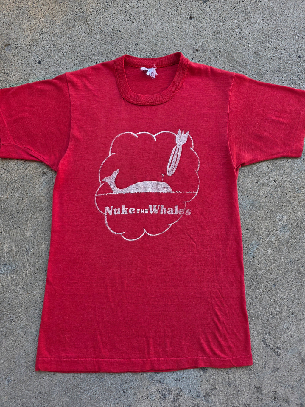 1970s "Nuke The Whales" Shirt Medium