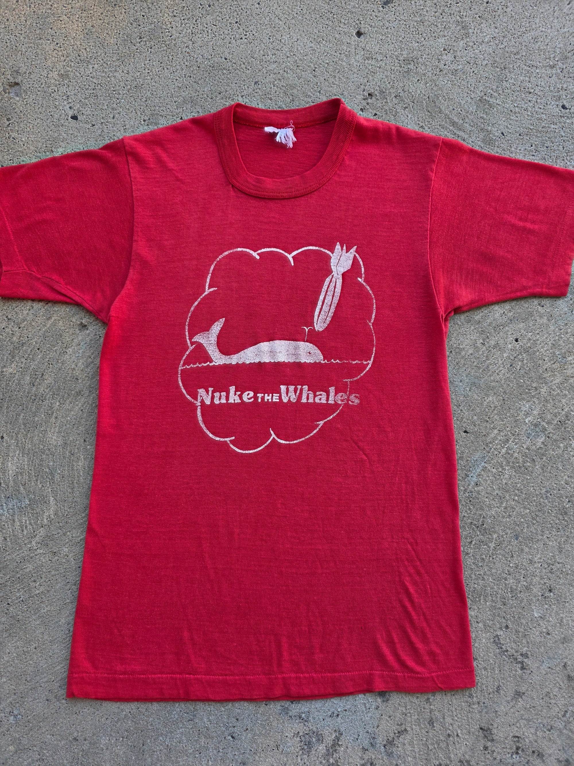 1970s "Nuke The Whales" Shirt Medium